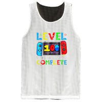 Level 100 Days Of School Complete Gamer Video Games Boy Mesh Reversible Basketball Jersey Tank