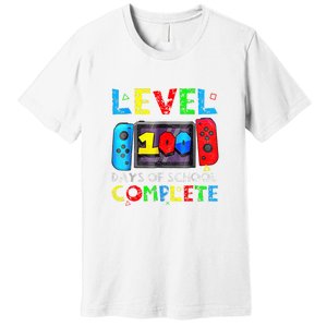 Level 100 Days Of School Complete Gamer Video Games Boy Premium T-Shirt