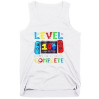 Level 100 Days Of School Complete Gamer Video Games Boy Tank Top