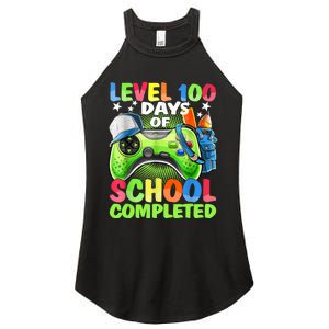 Level 100 Days Of School Completed Video Games Gamer Women's Perfect Tri Rocker Tank