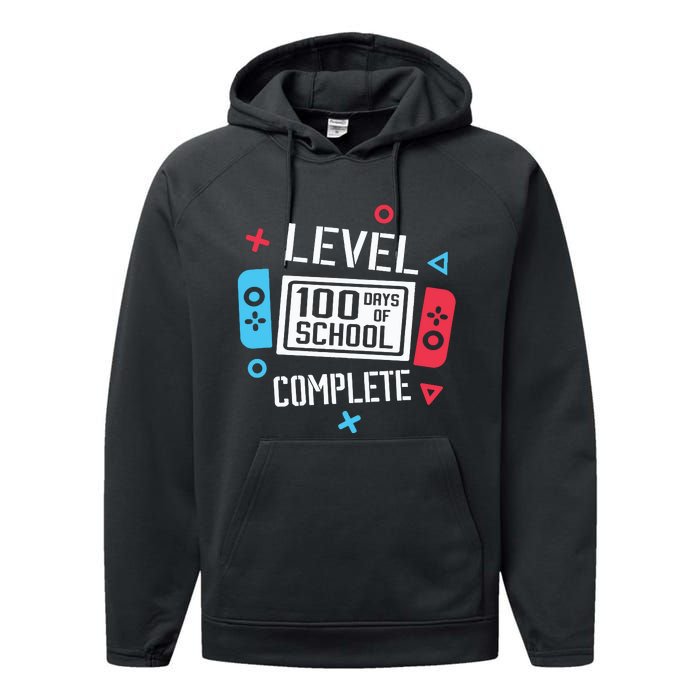 Level 100 Days Of School Performance Fleece Hoodie