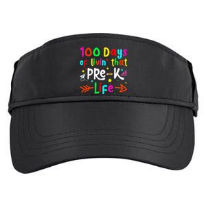 Living 100 Days Of School Pre K Life Teachers Adult Drive Performance Visor