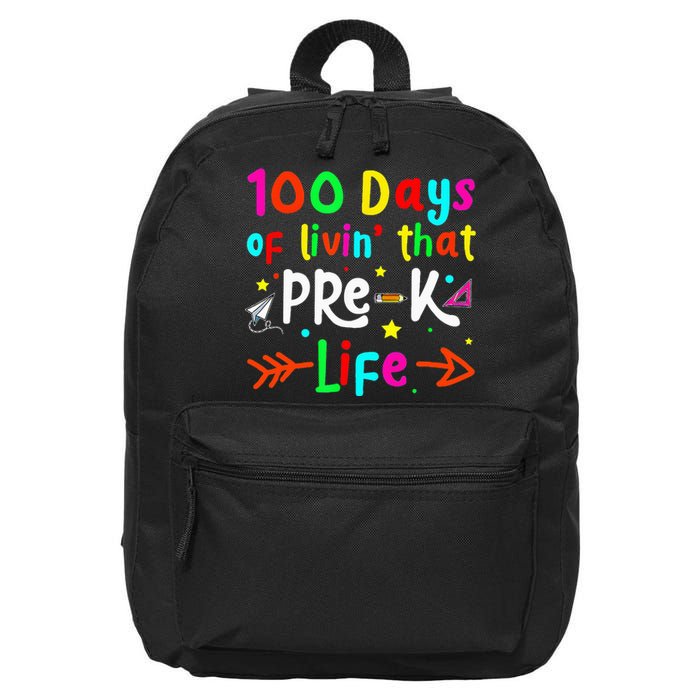 Living 100 Days Of School Pre K Life Teachers 16 in Basic Backpack