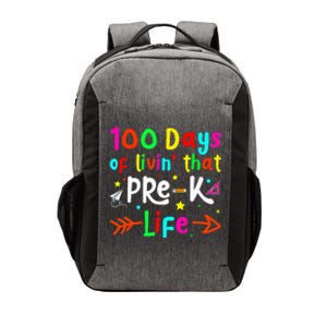 Living 100 Days Of School Pre K Life Teachers Vector Backpack