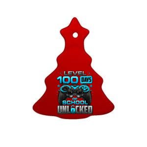 Level 100 Days Of School Unlocked 100th Day Of School Ceramic Tree Ornament