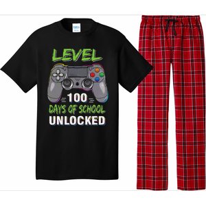 Level 100 Days Of School Unlocked Video Game Controller Pajama Set