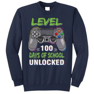 Level 100 Days Of School Unlocked Video Game Controller Sweatshirt