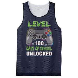 Level 100 Days Of School Unlocked Video Game Controller Mesh Reversible Basketball Jersey Tank