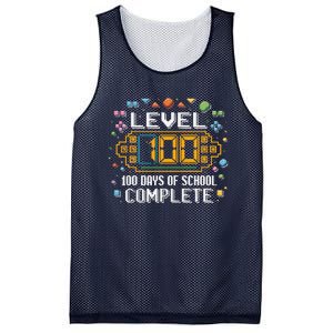 Level 100 Days Of School Complete Funny Gamer Mesh Reversible Basketball Jersey Tank