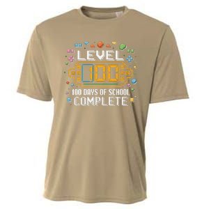 Level 100 Days Of School Complete Funny Gamer Cooling Performance Crew T-Shirt