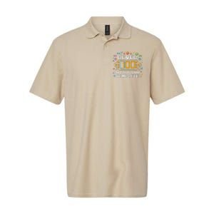 Level 100 Days Of School Complete Funny Gamer Softstyle Adult Sport Polo