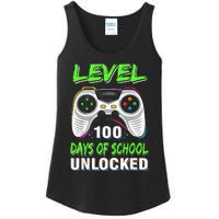 Level 100 Days Of School Unlocked Gamer Video Games Ladies Essential Tank