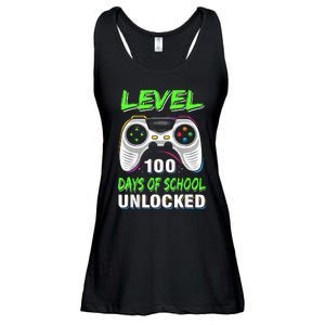 Level 100 Days Of School Unlocked Gamer Video Games Ladies Essential Flowy Tank