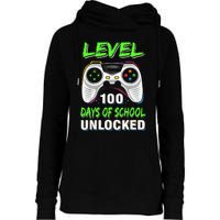 Level 100 Days Of School Unlocked Gamer Video Games Womens Funnel Neck Pullover Hood