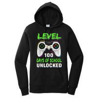 Level 100 Days Of School Unlocked Gamer Video Games Women's Pullover Hoodie