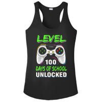 Level 100 Days Of School Unlocked Gamer Video Games Ladies PosiCharge Competitor Racerback Tank