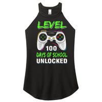 Level 100 Days Of School Unlocked Gamer Video Games Women's Perfect Tri Rocker Tank