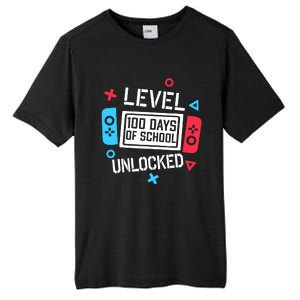 Level 100 Days Of School Unlocked Gamer Video Games Boy Tall Fusion ChromaSoft Performance T-Shirt