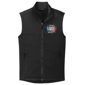 Level 100 Days Of School Unlocked Gamer Video Games Boy Collective Smooth Fleece Vest