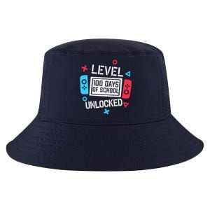 Level 100 Days Of School Unlocked Gamer Video Games Boy Cool Comfort Performance Bucket Hat