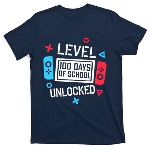 Level 100 Days Of School Unlocked Gamer Video Games Boy T-Shirt