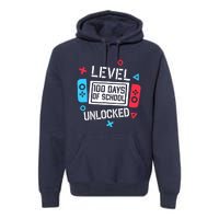 Level 100 Days Of School Unlocked Gamer Video Games Boy Premium Hoodie