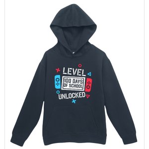 Level 100 Days Of School Unlocked Gamer Video Games Boy Urban Pullover Hoodie