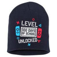 Level 100 Days Of School Unlocked Gamer Video Games Boy Short Acrylic Beanie