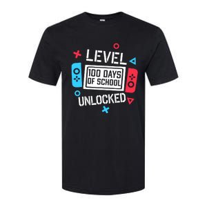 Level 100 Days Of School Unlocked Gamer Video Games Boy Softstyle CVC T-Shirt