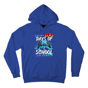 Level 100 Days Of School Unlocked Gamer Hoodie