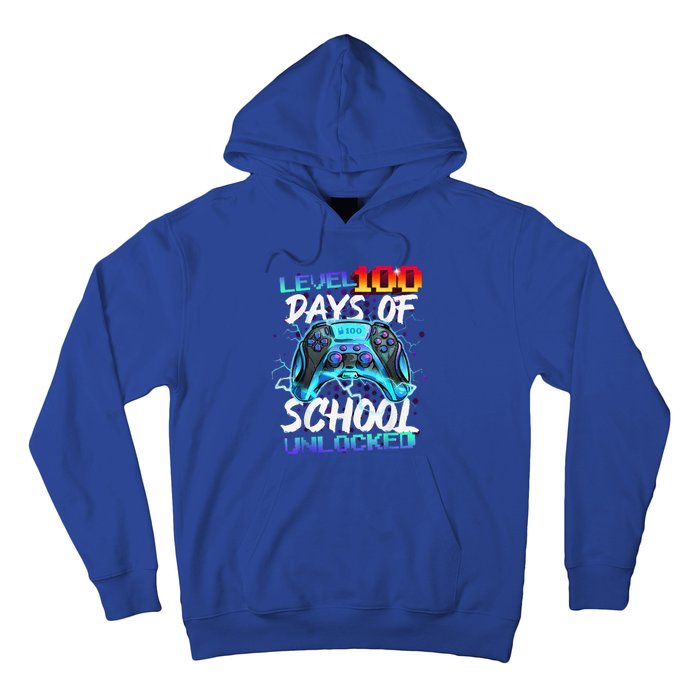 Level 100 Days Of School Unlocked Gamer Hoodie