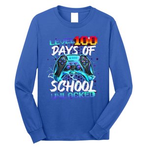 Level 100 Days Of School Unlocked Gamer Long Sleeve Shirt