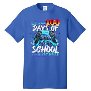 Level 100 Days Of School Unlocked Gamer Tall T-Shirt