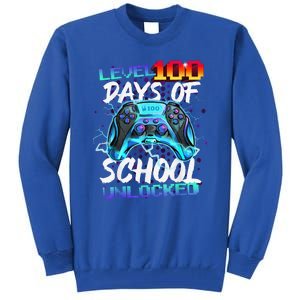 Level 100 Days Of School Unlocked Gamer Tall Sweatshirt