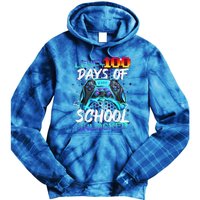 Level 100 Days Of School Unlocked Gamer Tie Dye Hoodie