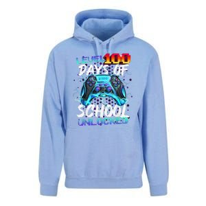 Level 100 Days Of School Unlocked Gamer Unisex Surf Hoodie