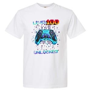 Level 100 Days Of School Unlocked Gamer Garment-Dyed Heavyweight T-Shirt