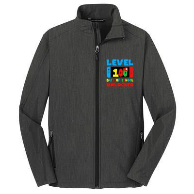 Level 100 Days Of School Unlocked Video Games Core Soft Shell Jacket