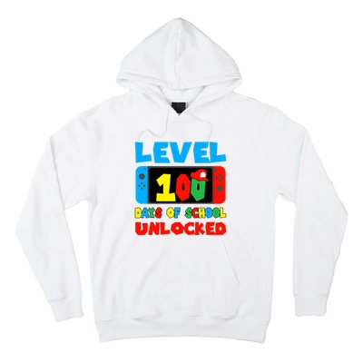 Level 100 Days Of School Unlocked Video Games Hoodie