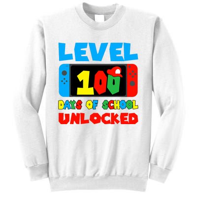 Level 100 Days Of School Unlocked Video Games Sweatshirt