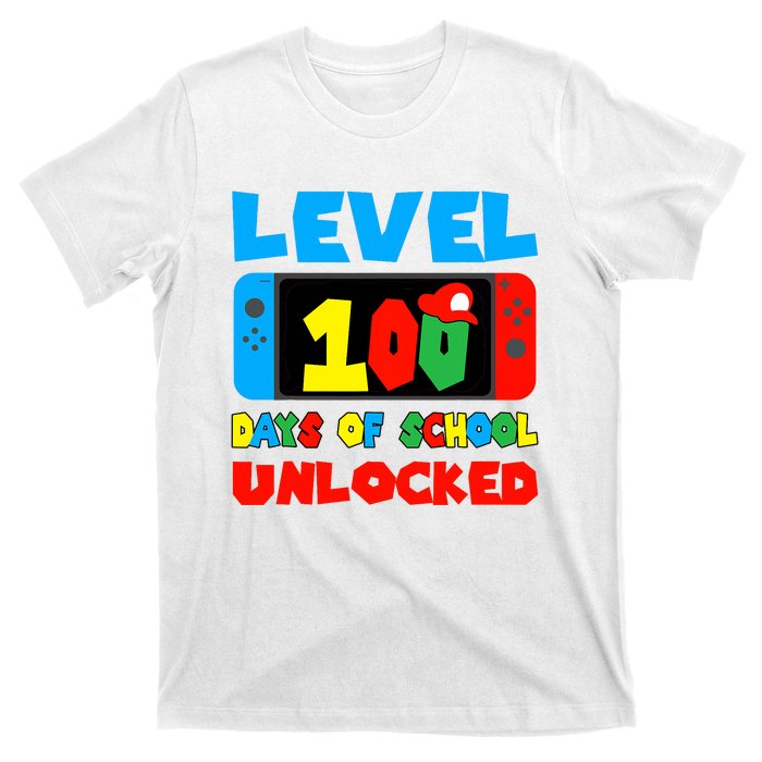 Level 100 Days Of School Unlocked Video Games T-Shirt