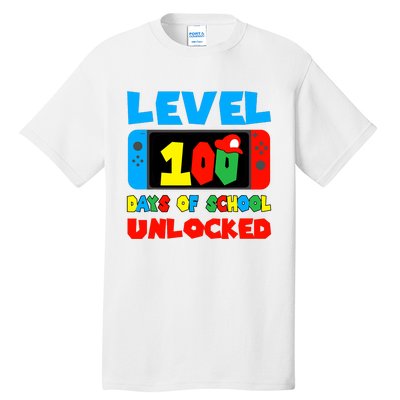 Level 100 Days Of School Unlocked Video Games Tall T-Shirt