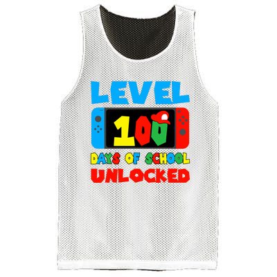 Level 100 Days Of School Unlocked Video Games Mesh Reversible Basketball Jersey Tank