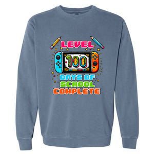 Level 100 Days Of School Complete Garment-Dyed Sweatshirt