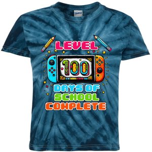 Level 100 Days Of School Complete Kids Tie-Dye T-Shirt