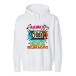 Level 100 Days Of School Complete Garment-Dyed Fleece Hoodie