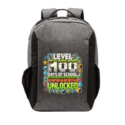 Level 100 Days Of School Level Unlocked Pixel Art Gamer Vector Backpack