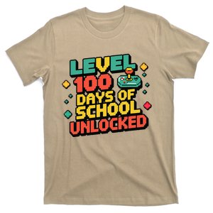 Level 100 Days Of School Unlocked Gamer T-Shirt