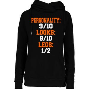 Legs 12 Funny Leg Amputee Prosthetic Surgery Humor Graphic Womens Funnel Neck Pullover Hood