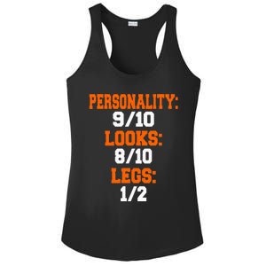 Legs 12 Funny Leg Amputee Prosthetic Surgery Humor Graphic Ladies PosiCharge Competitor Racerback Tank